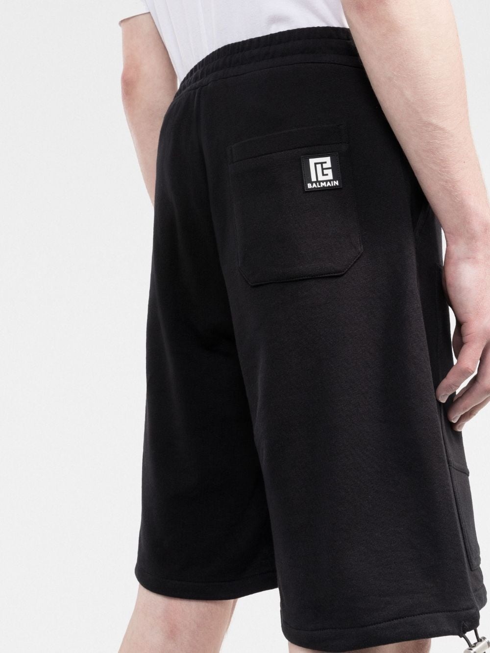 panelled Bermuda track shorts - 5