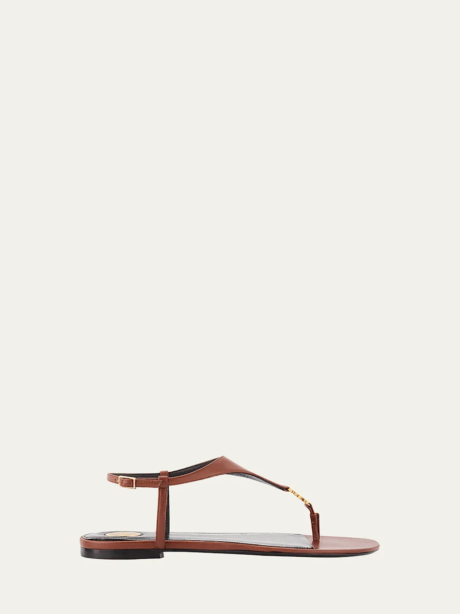 Cassandra YSL Smooth Leather Sandals - 1