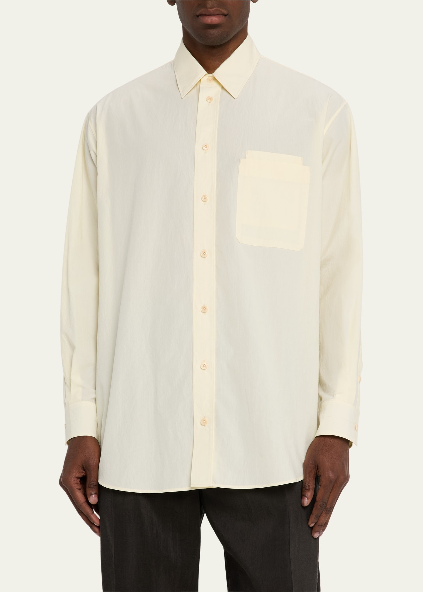 Men's Crepe Double-Pocket Sport Shirt - 4