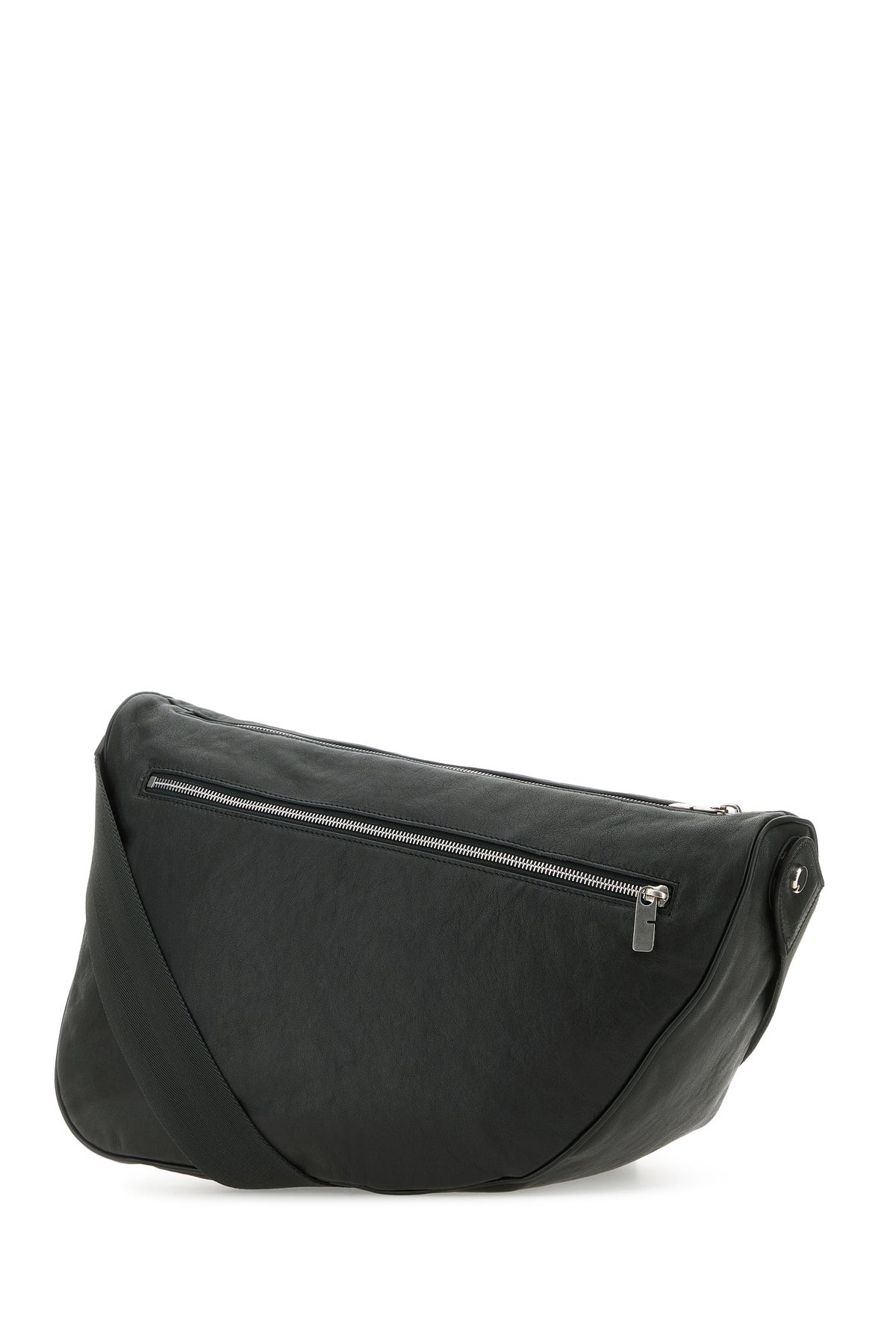 Slate leather large Shield crossbody bag - 2