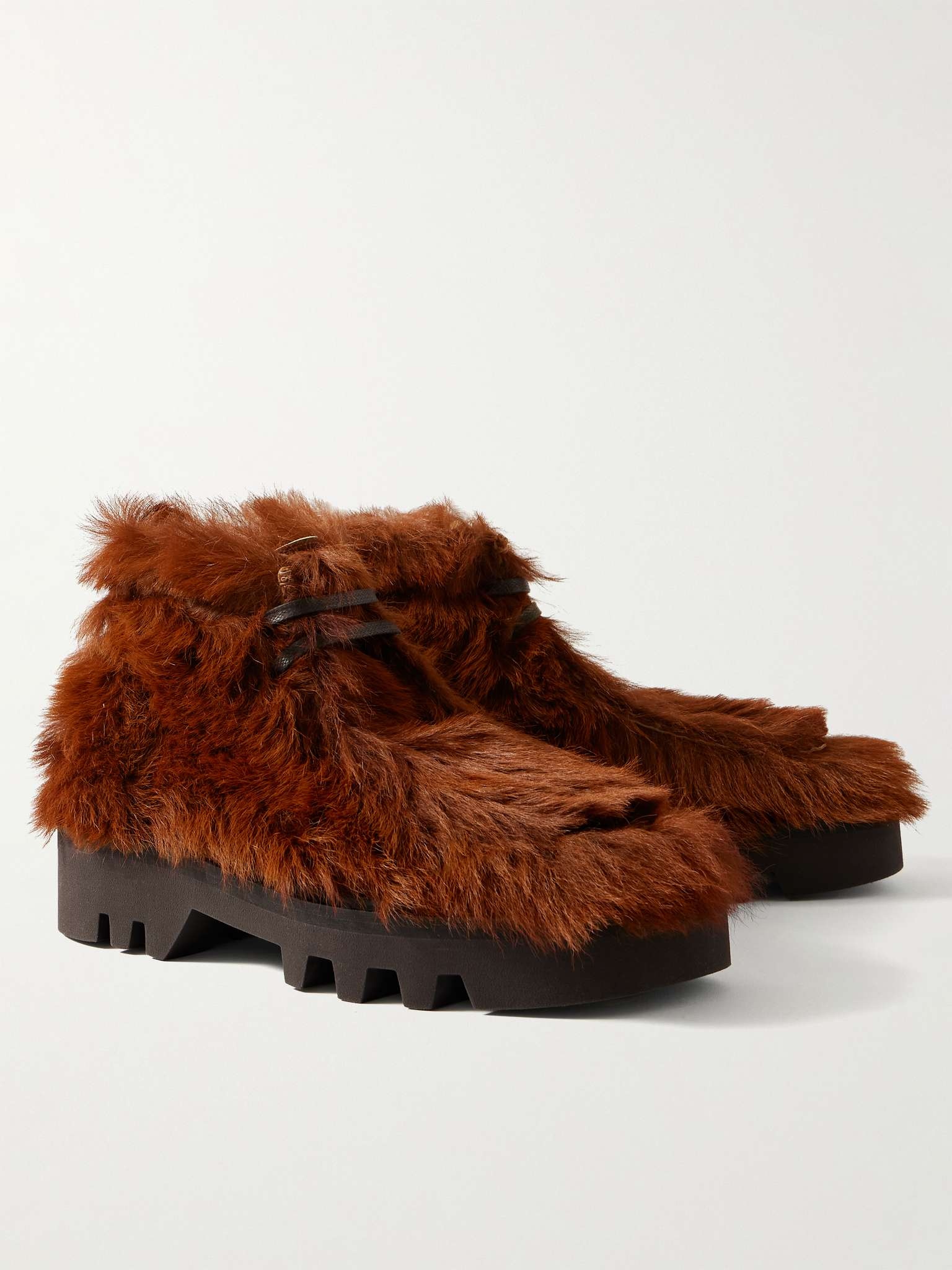 Calf Hair Ankle Boots - 4