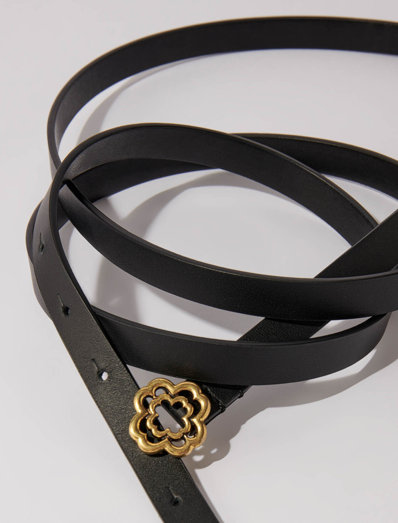 maje Slim double leather belt outlook