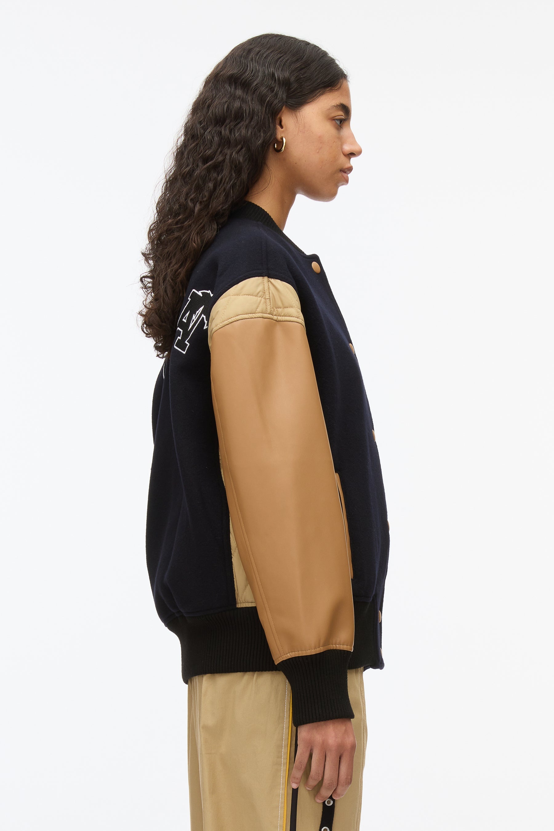 3.1 x Shopbop Boxy Varsity Jacket W Ties - 3