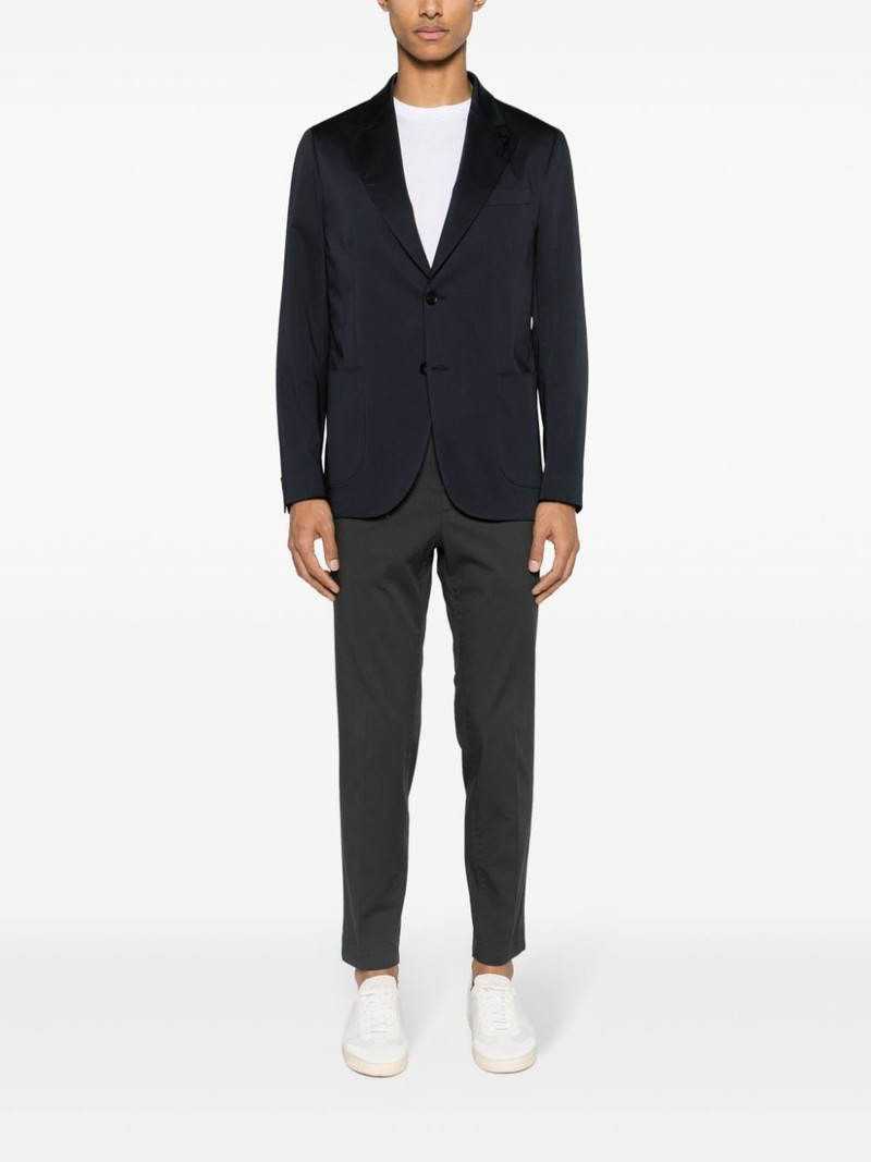 LARDINI single-breasted cotton blazer outlook