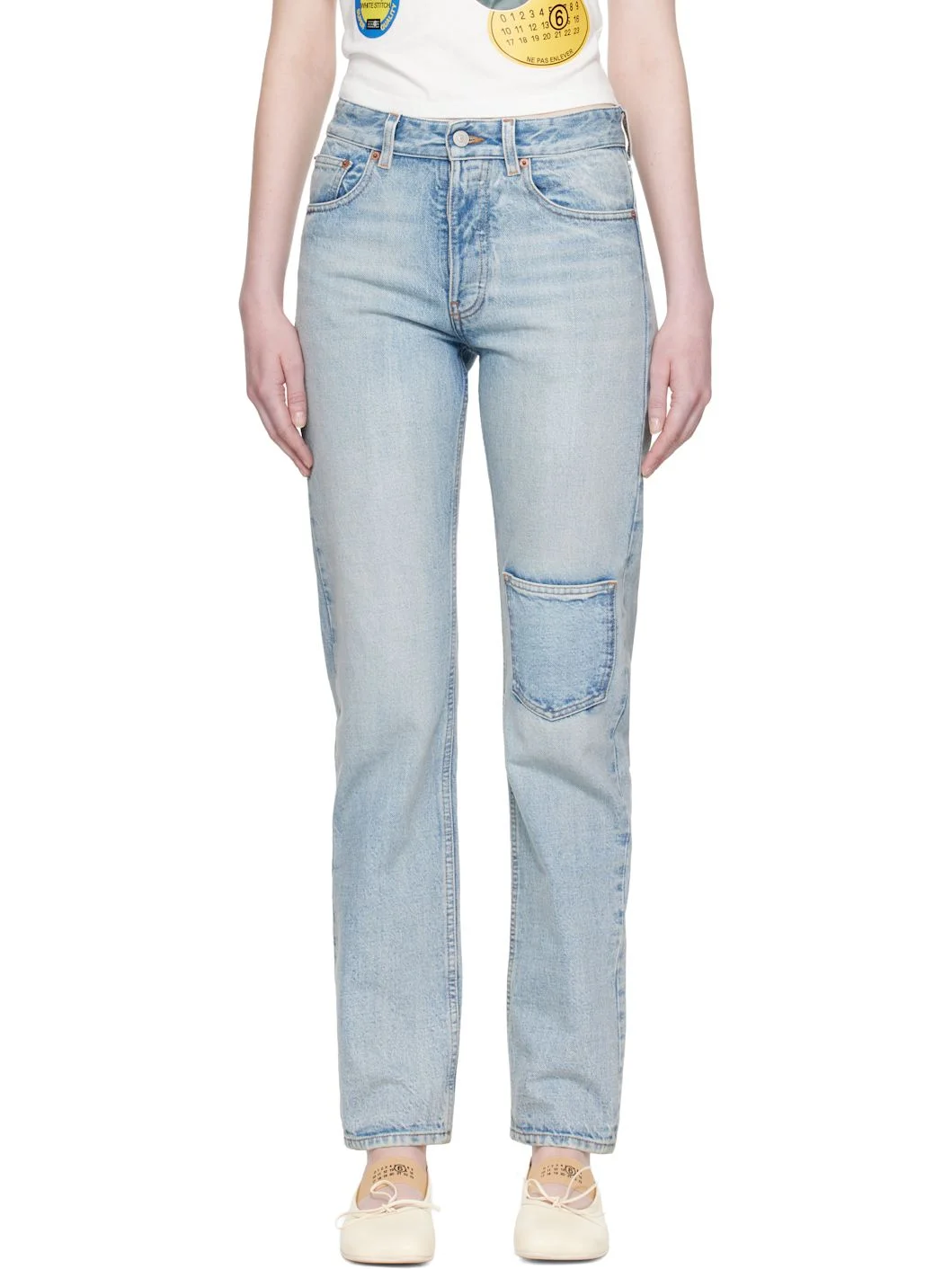 Blue Pocket Jeans - 1