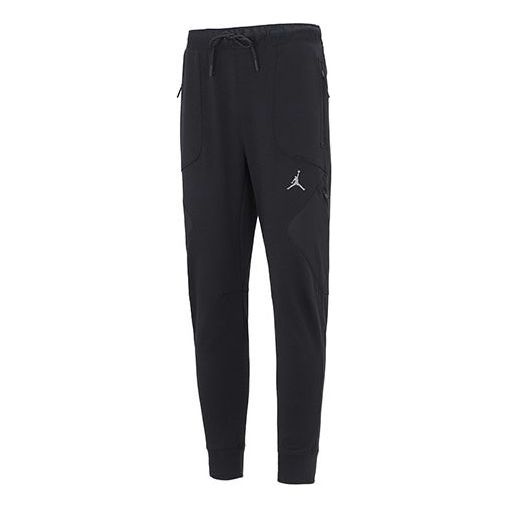 Men's Jordan As J Df Sprt Stmt Flc Pant Casual Breathable Sports Knit Long Pants/Trousers Black DJ08 - 1