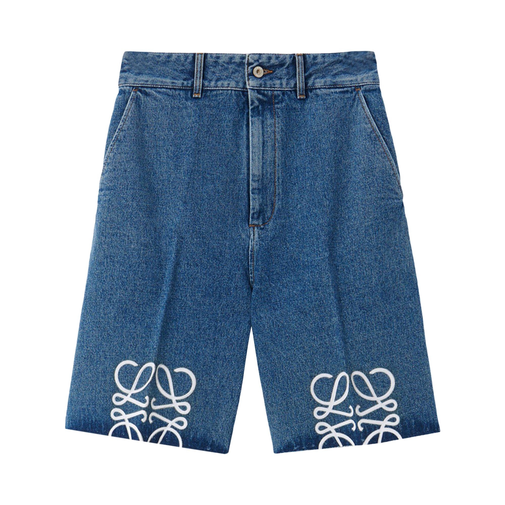 Loewe Anagram Short 'Jeans Blue' - 1