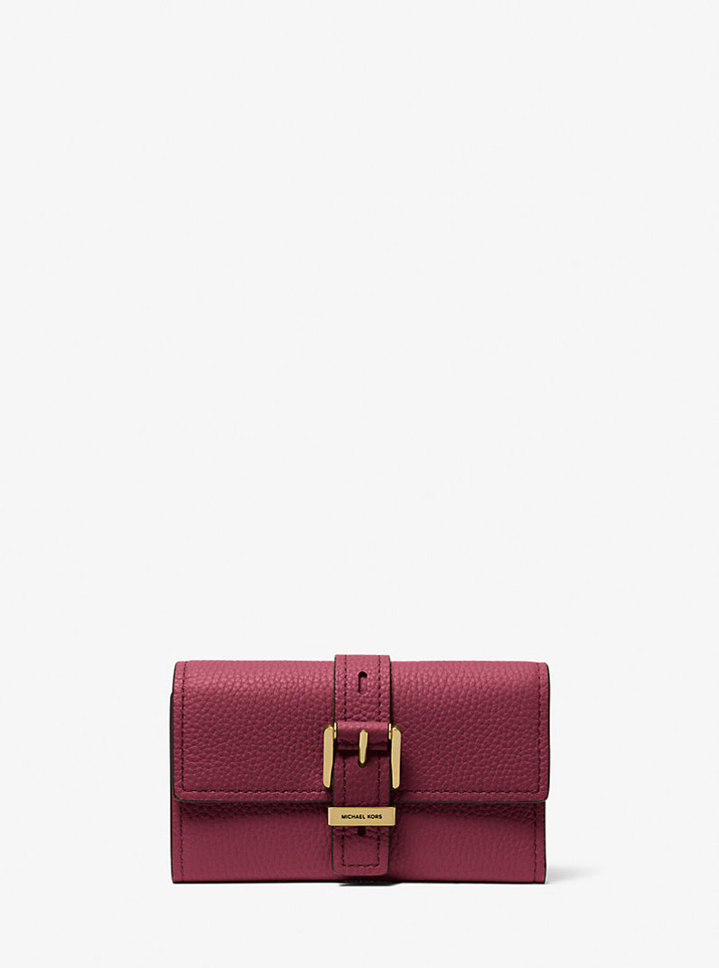 Nolita Medium Pebbled Leather Tri-Fold Wallet 1