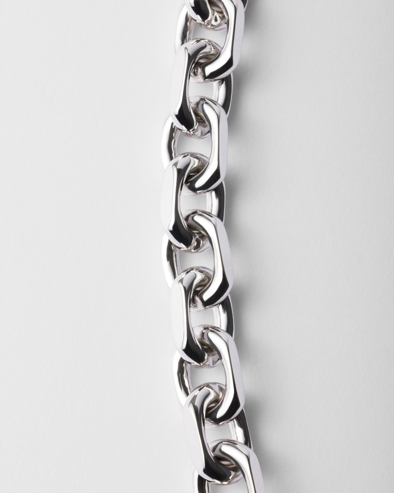 Prada Silver chain necklace outlook