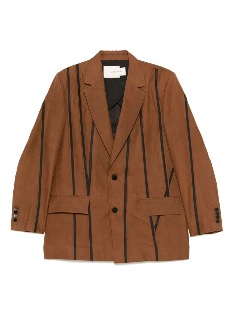 stripe-detail blazer 1