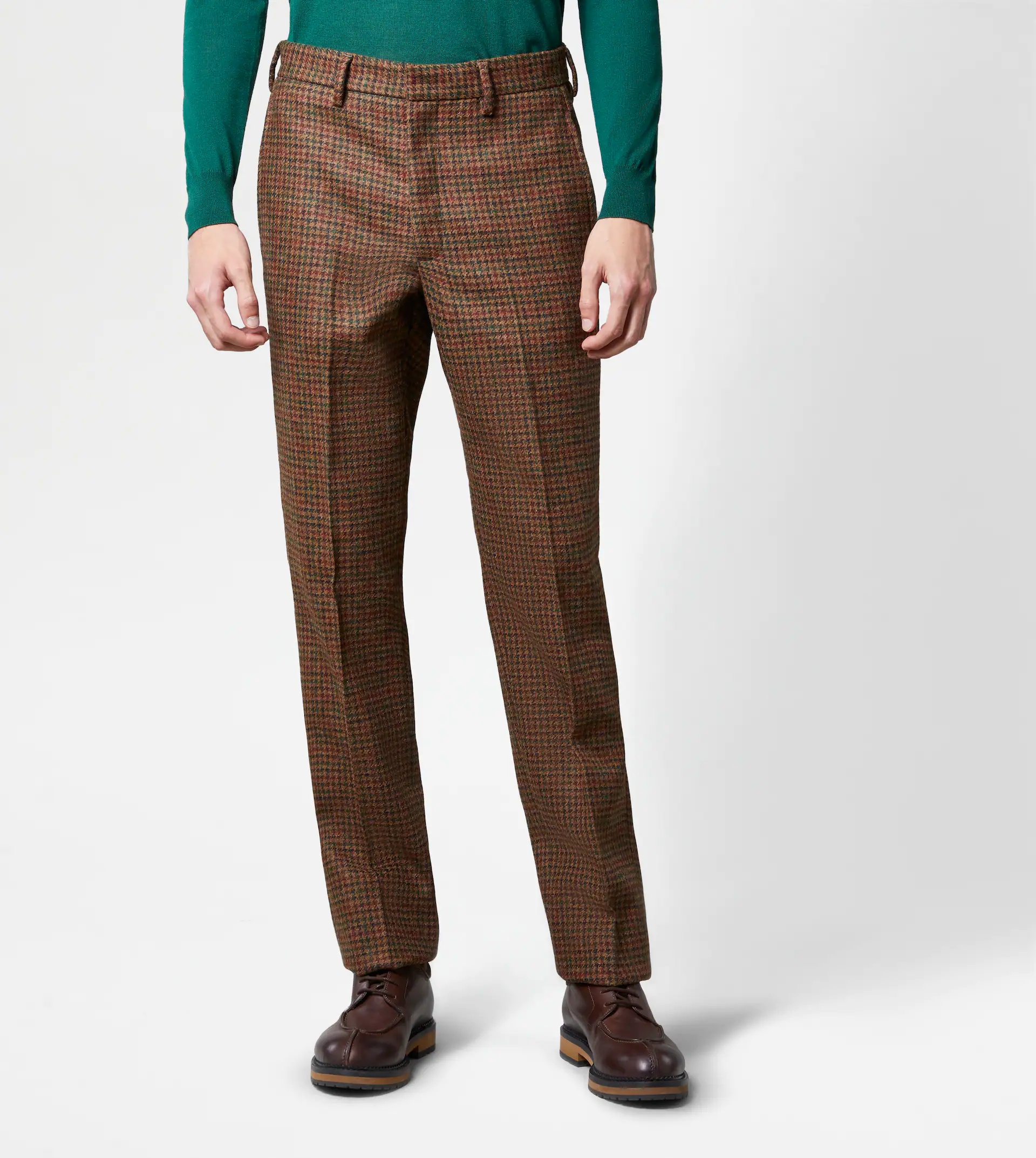 CLASSIC SHETLAND TROUSERS - BROWN, RED - 7