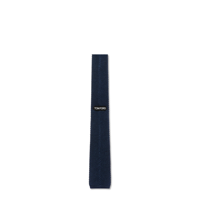 TOM FORD POLKA DOT KNITTED SILK TIE outlook
