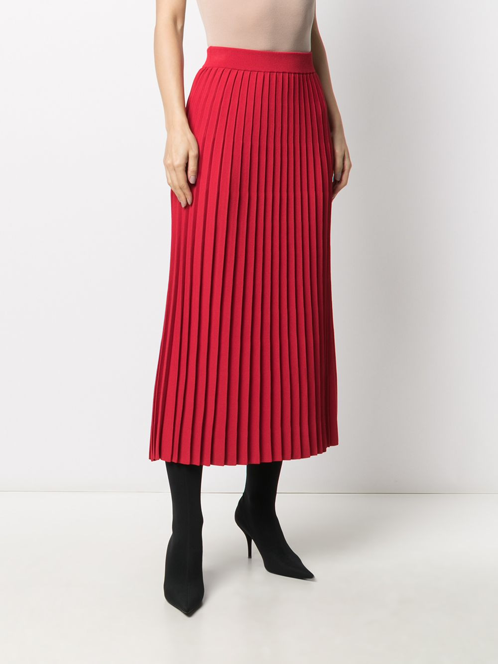 pleated midi skirt - 3