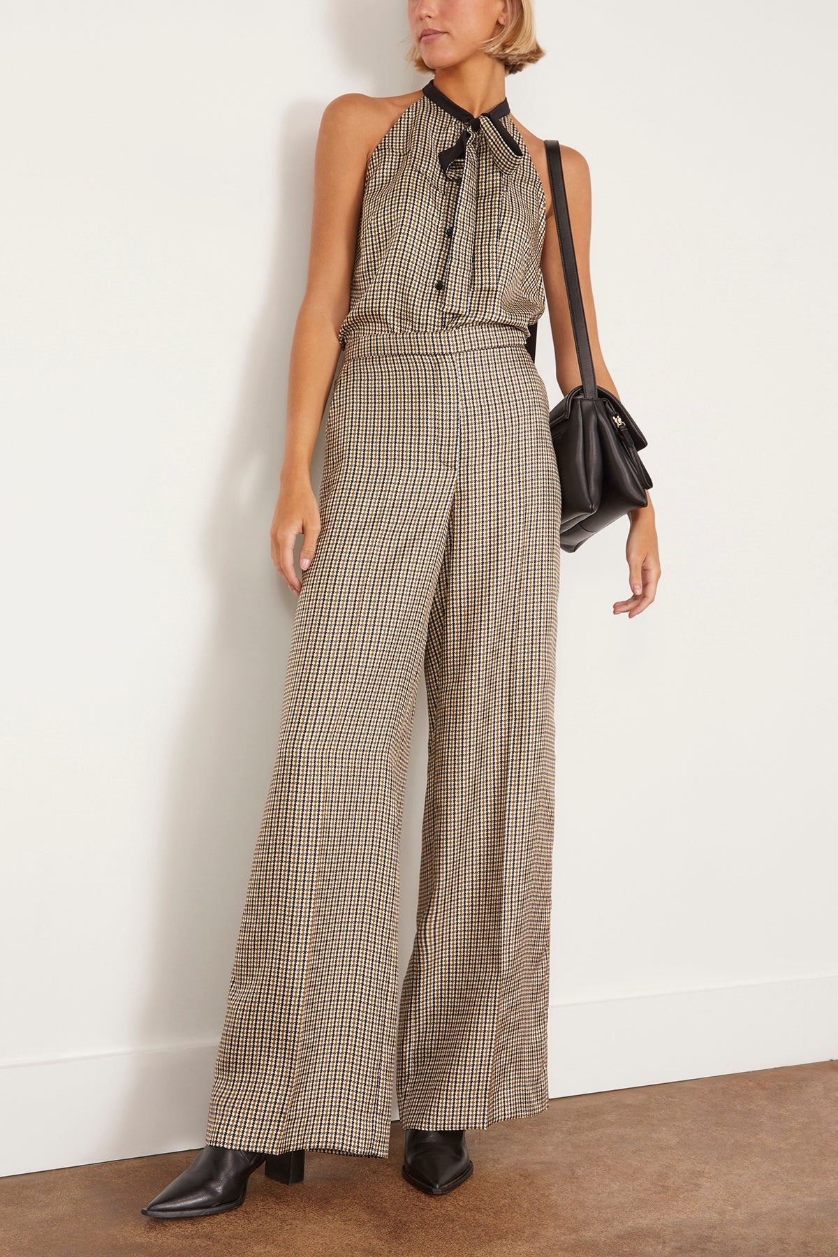 Checked Coolness Pants in Pepita Mix Khaki - 2