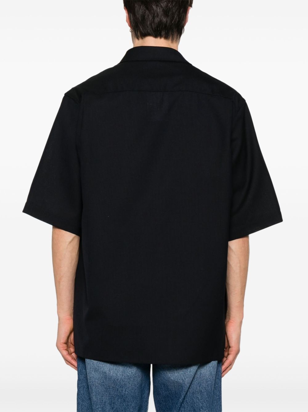 short-sleeves zip-up shirt - 4