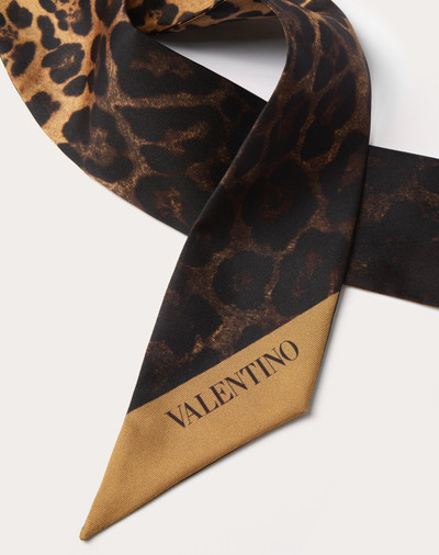 Valentino SILK BANDEAU SCARF WITH ANIMALIER PRINT outlook