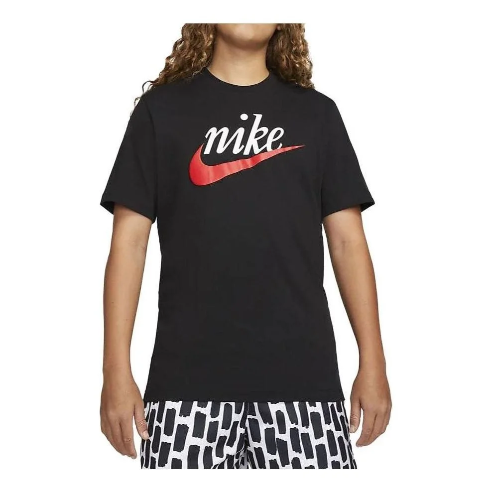 Nike Sportswear Logo T-Shirt 'Black' DZ3279-010 - 1