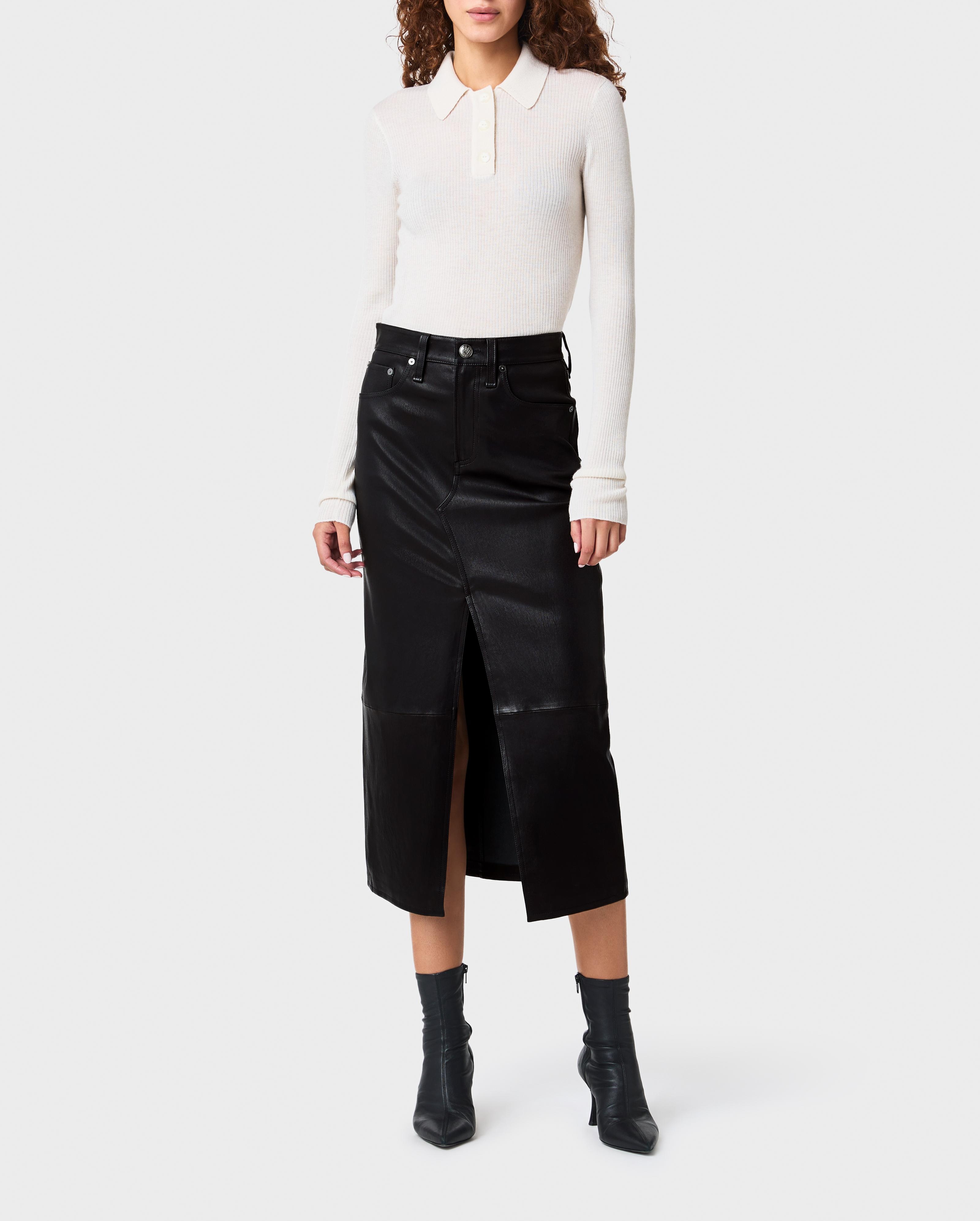 Clara Leather Skirt - 1