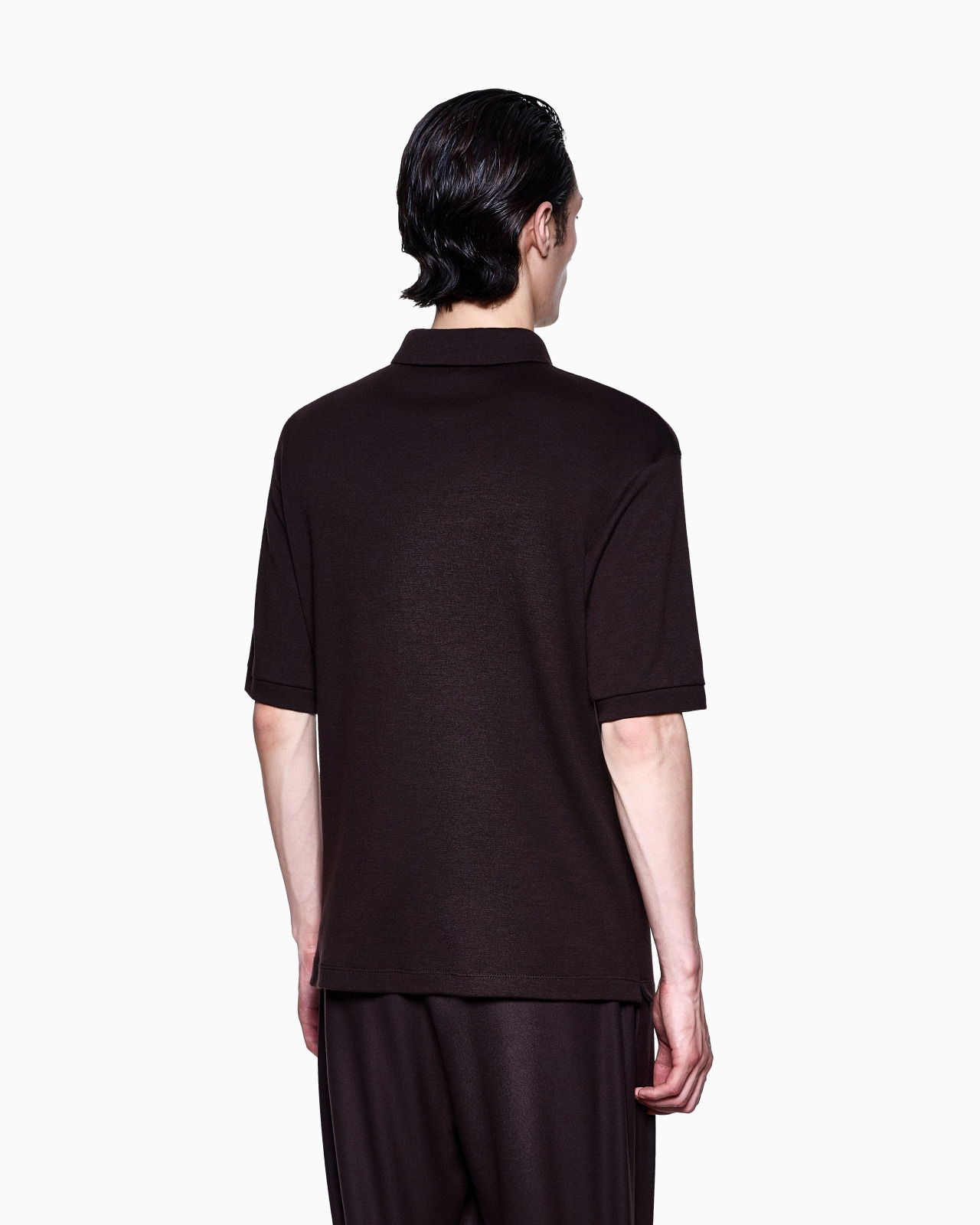 PURE CASHMERE INTERLOCK POLO SHIRT - 3