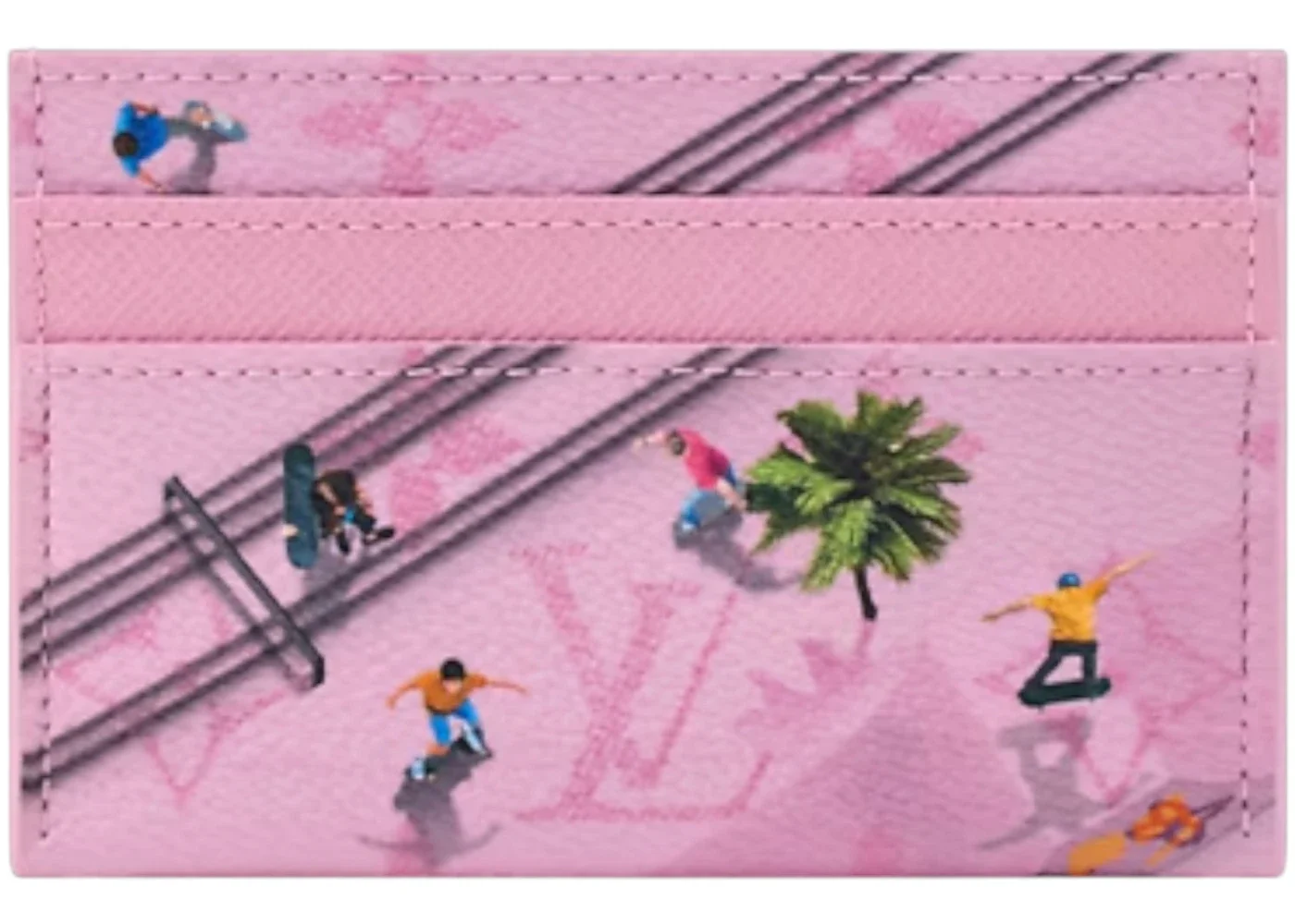 Louis Vuitton Skateboard Double Card Case Skateboard/Pink - 1