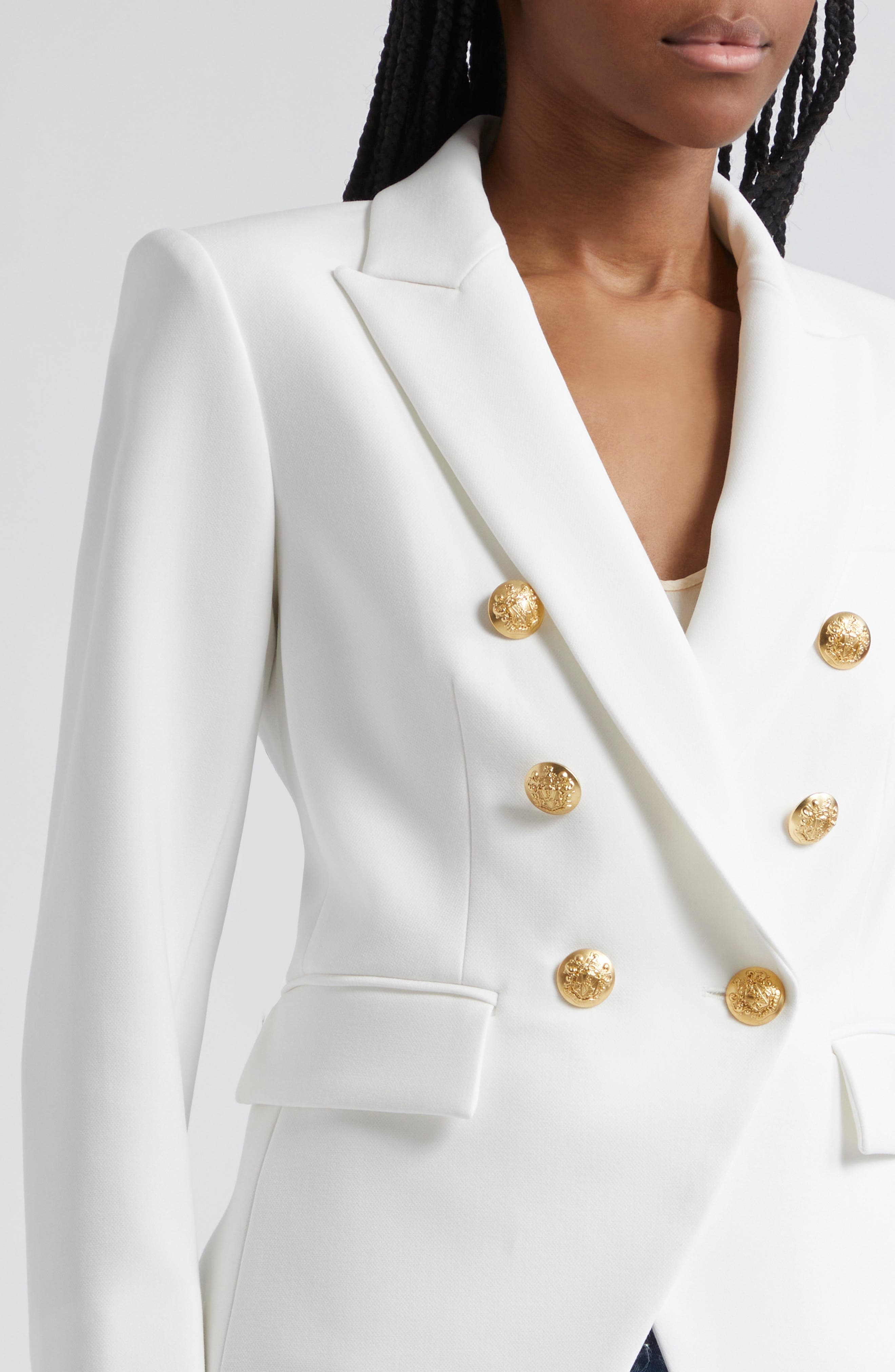 Veronica Beard Miller Dickey Jacket in Off White/Gold at Nordstrom - 5