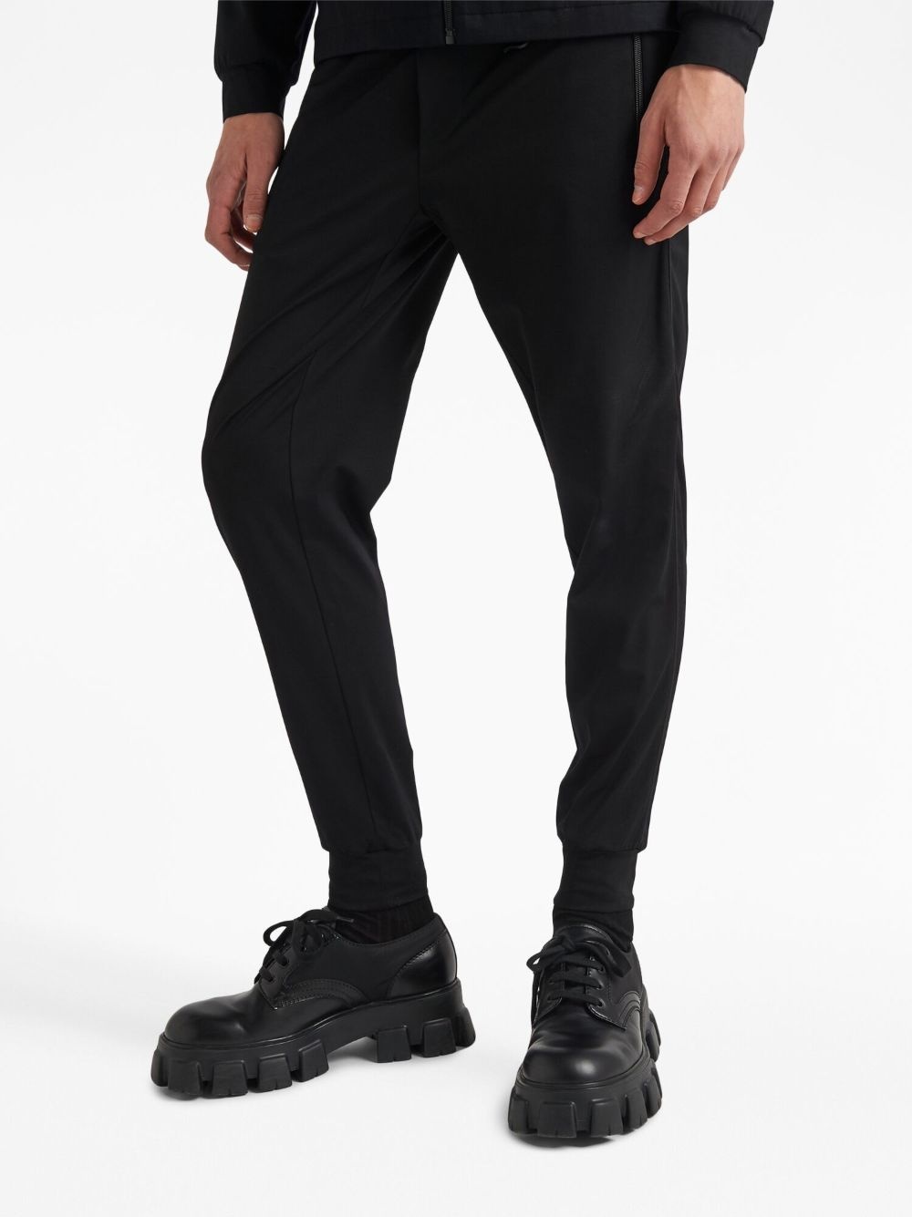 logo-plaque slim-fit trousers - 5