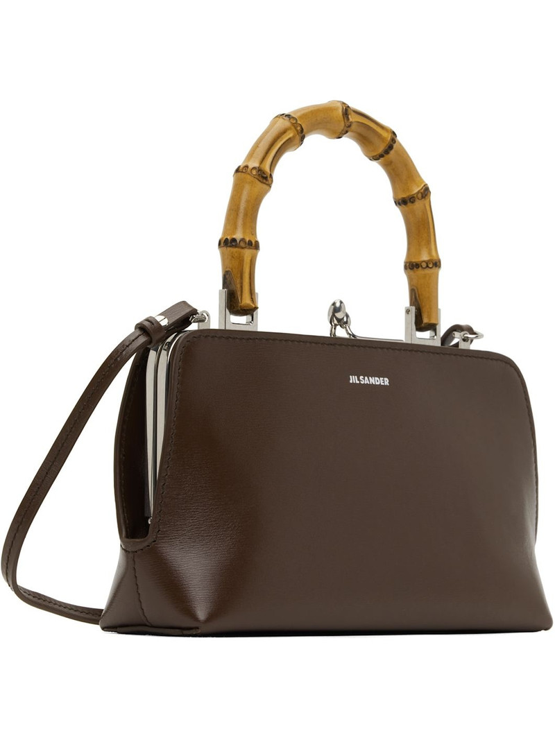 Jil Sander Burgundy Goji Bamboo Mini Bag outlook