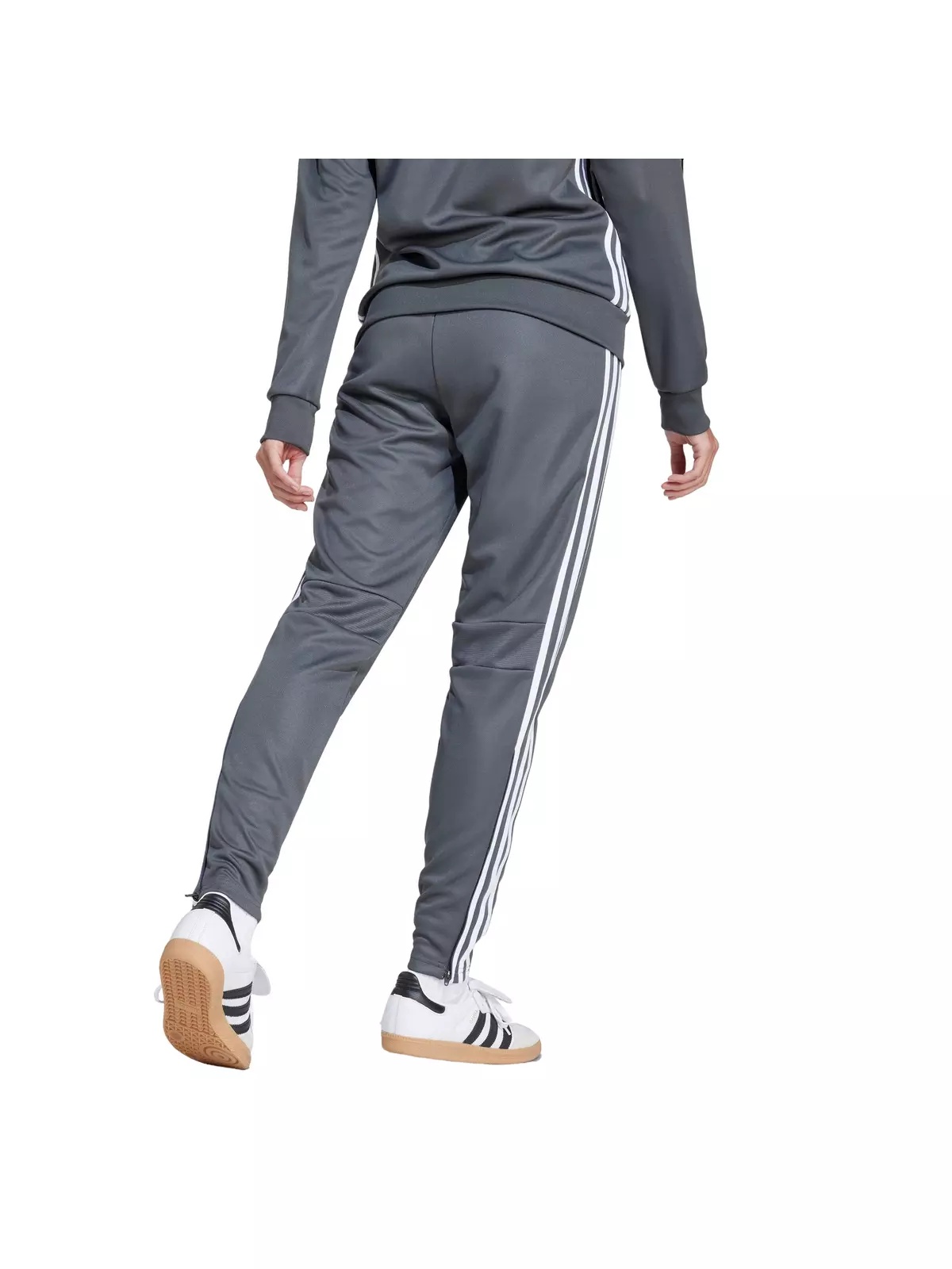 Women's Tiro 25 Essentials Training Tracksuit Bottoms -Grey/White - 2