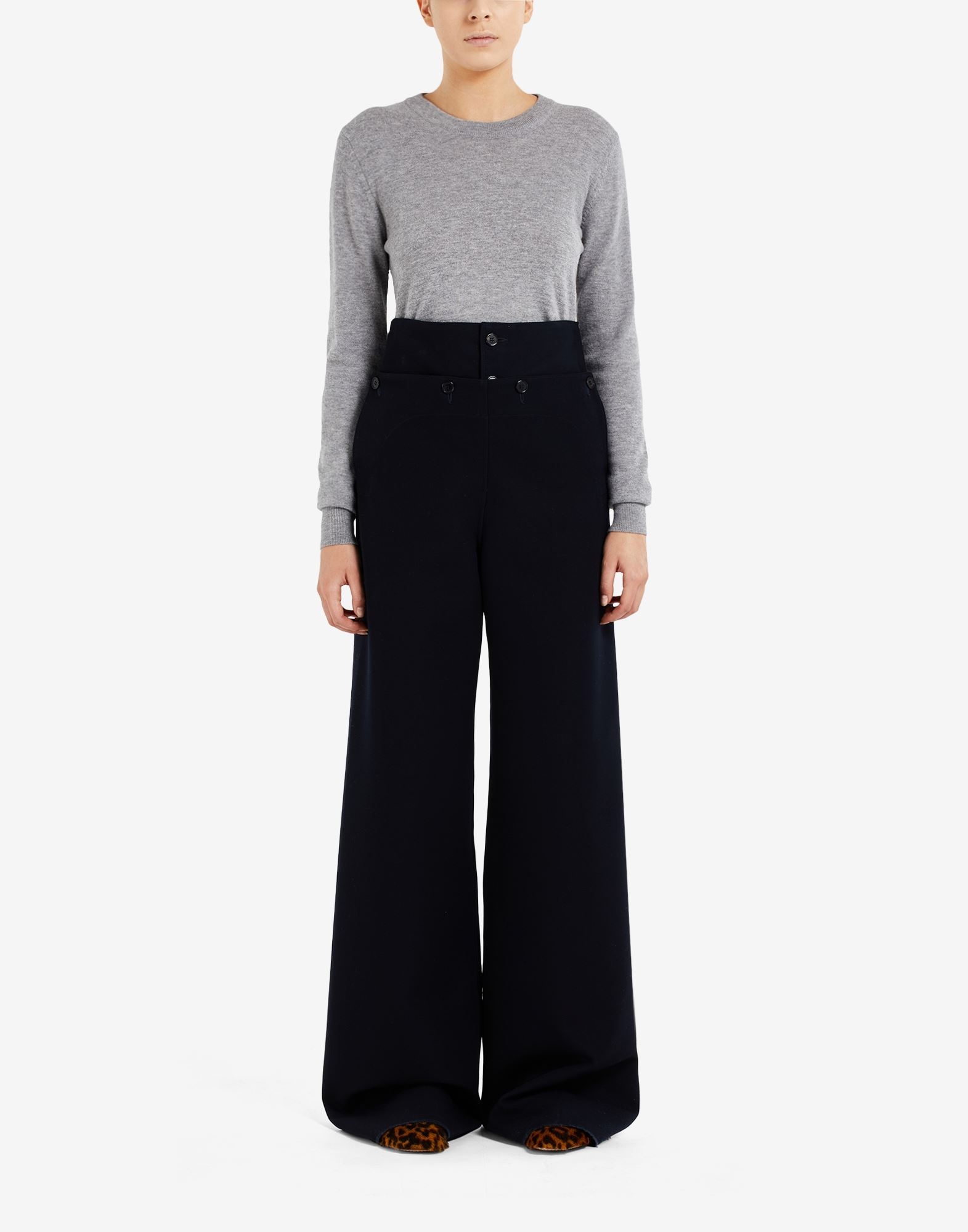 High-waisted pleated trousers - 2