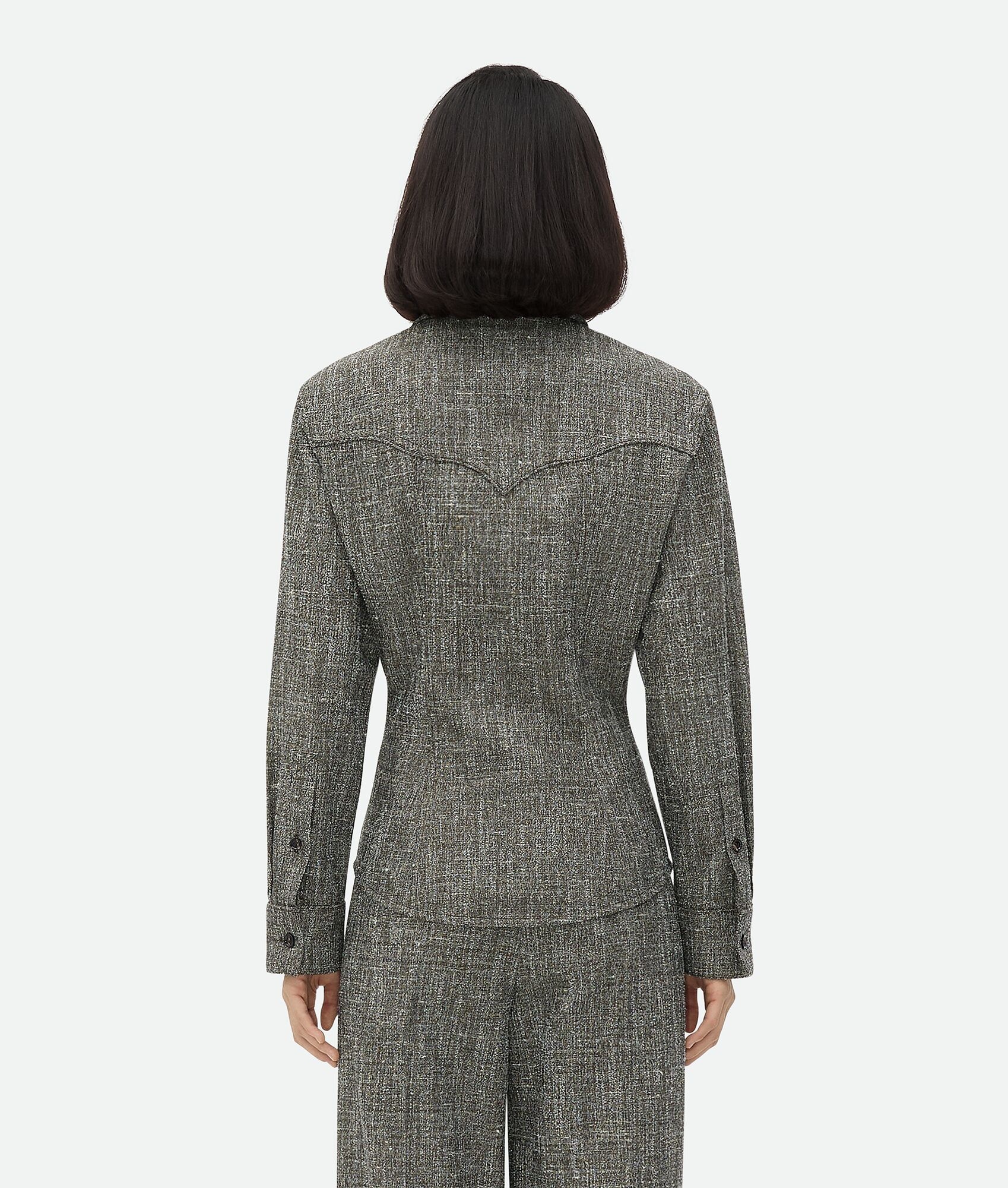 Melange Viscose And Silk Shirt - 3