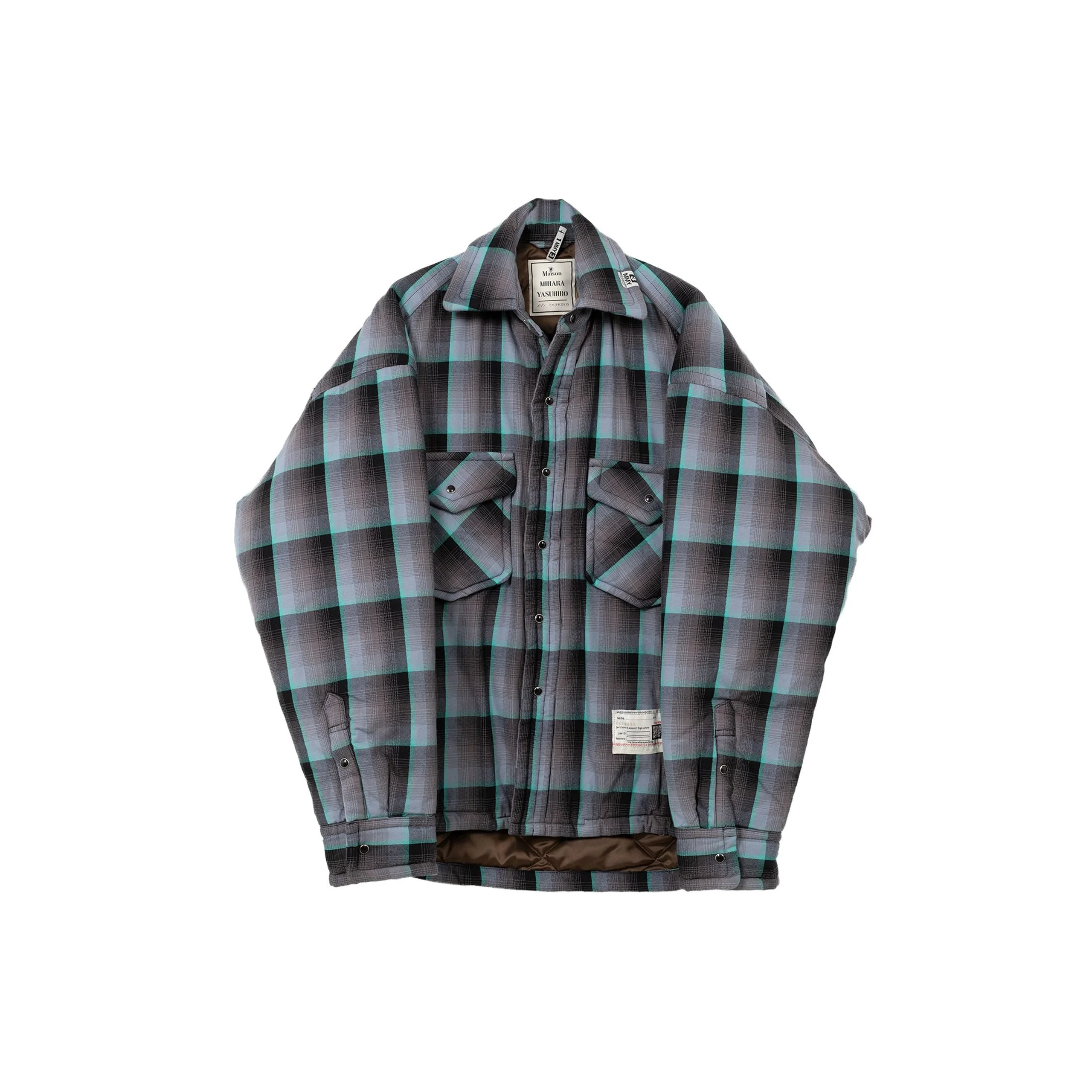 CHECK PUFFER SHIRT - 1