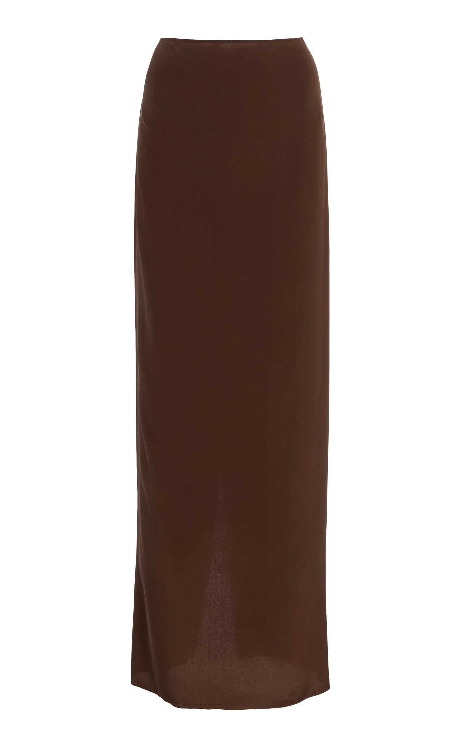 Exclusive Silk Maxi Skirt brown - 1