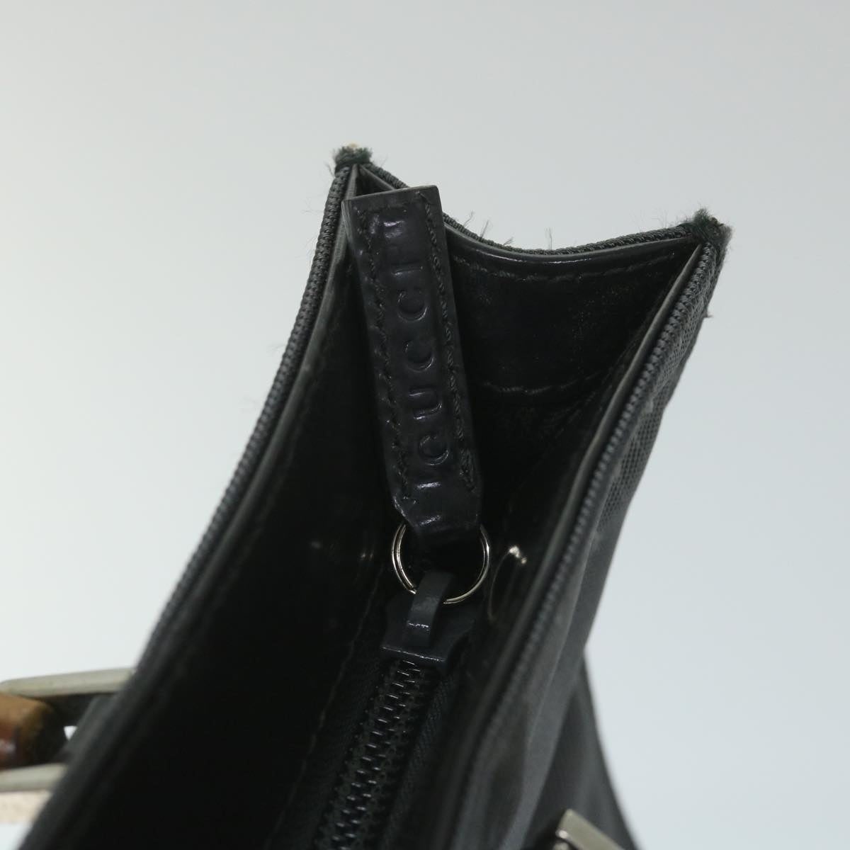 GUCCI Bamboo Hand Bag Canvas Gray 001 1095 001 1095 - 10