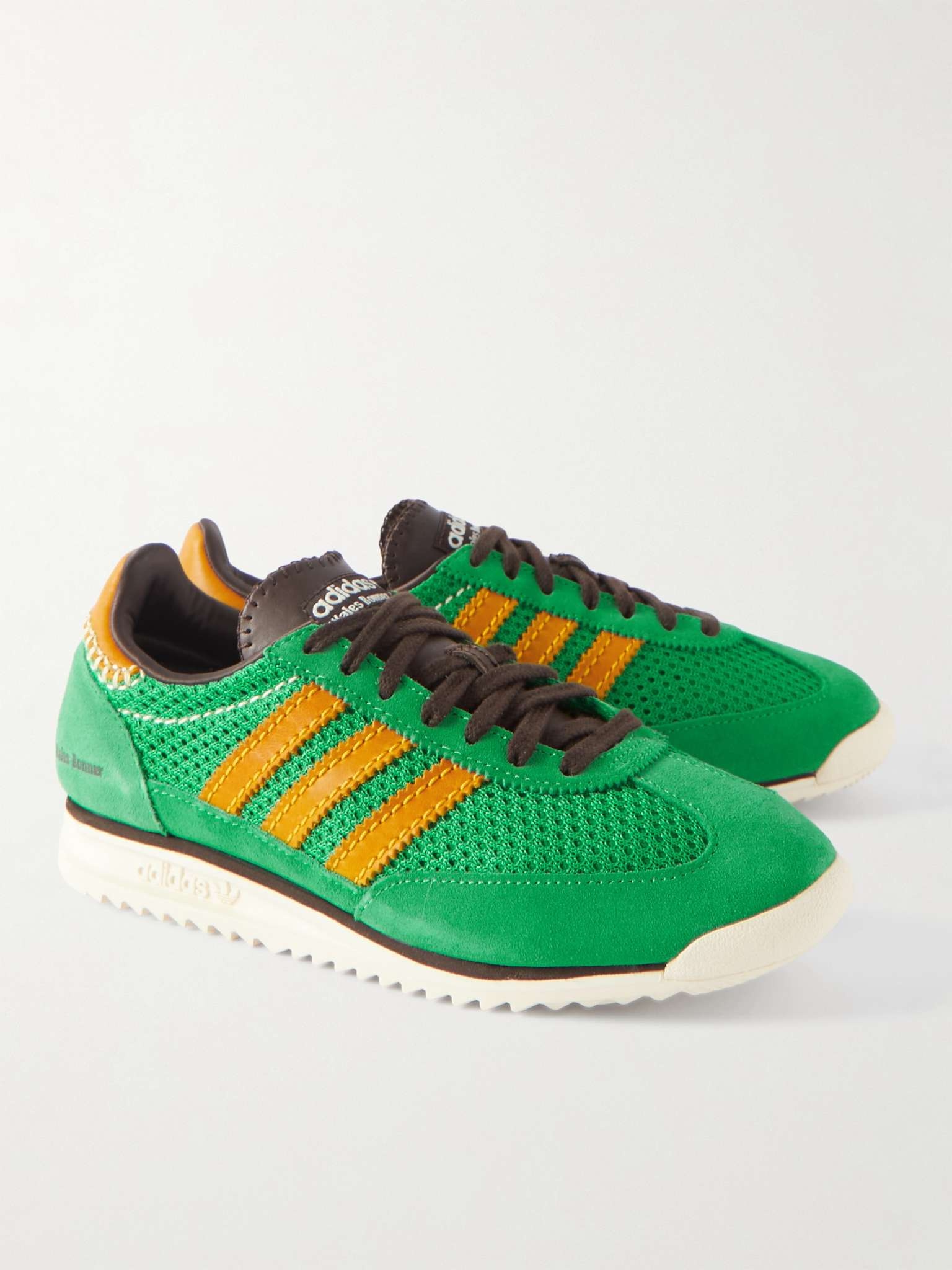 + Wales Bonner SL72 Suede and Mesh Sneakers - 4