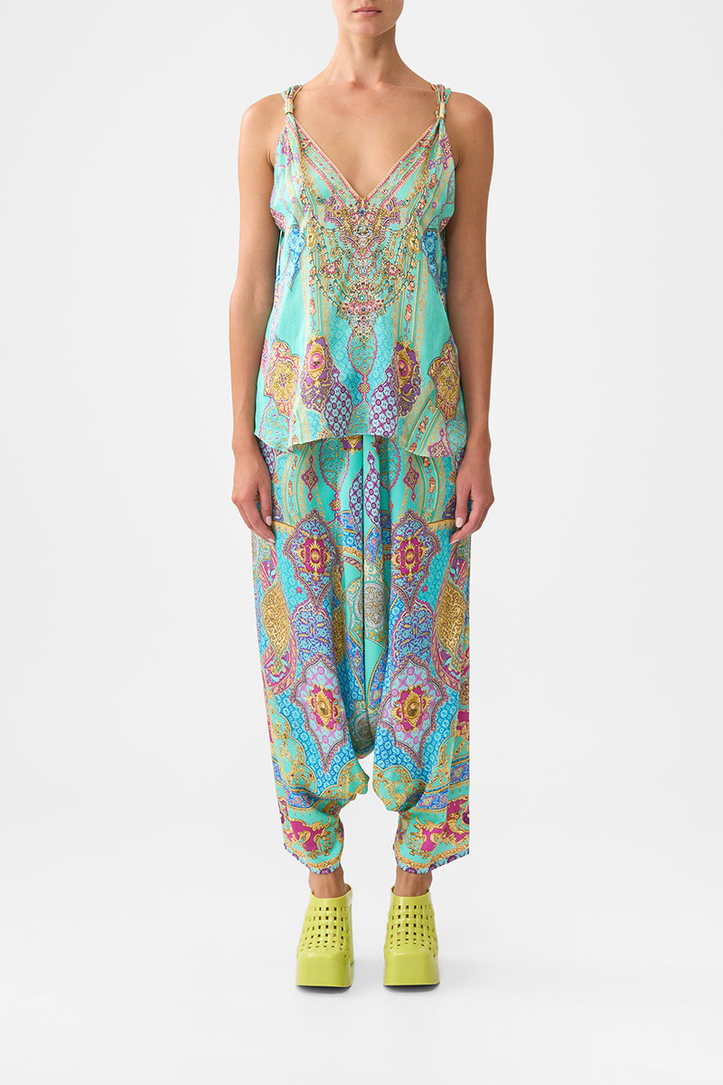 CAMILLA TANK TOP WITH STRAP BEAD DETAIL THE CONCUBINES CORRIDOR outlook