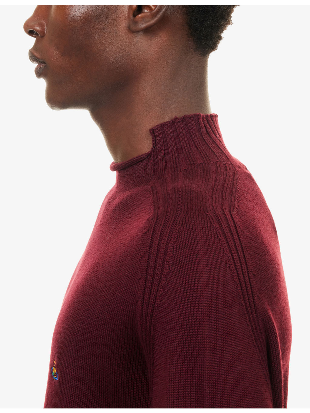 Fisherman High-Neck Wool Jumper - 5
