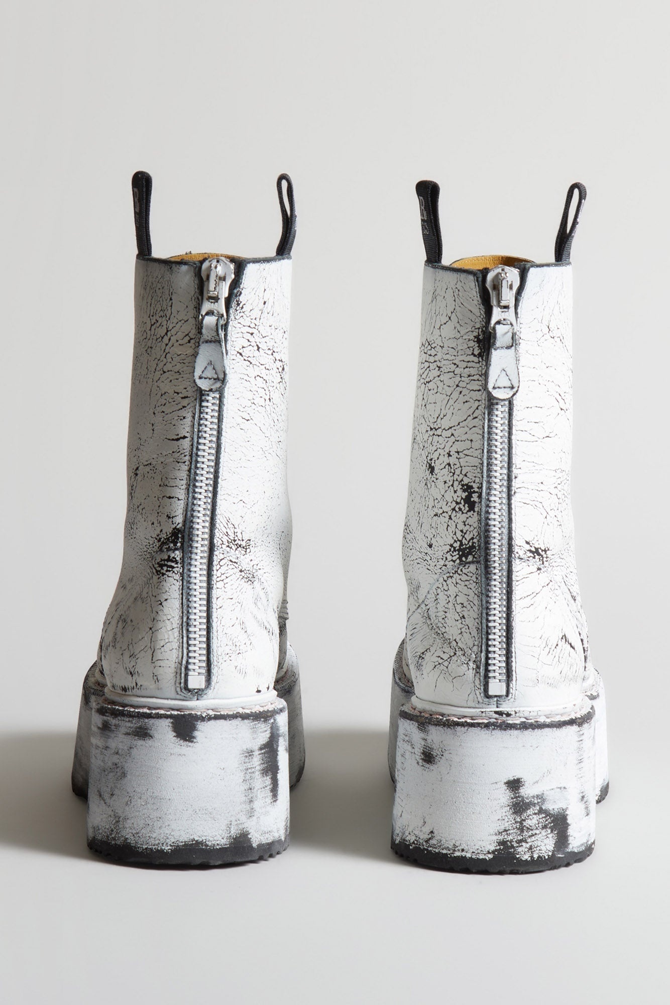 DOUBLE STACK BOOT - PAINTED LEATHER - 3