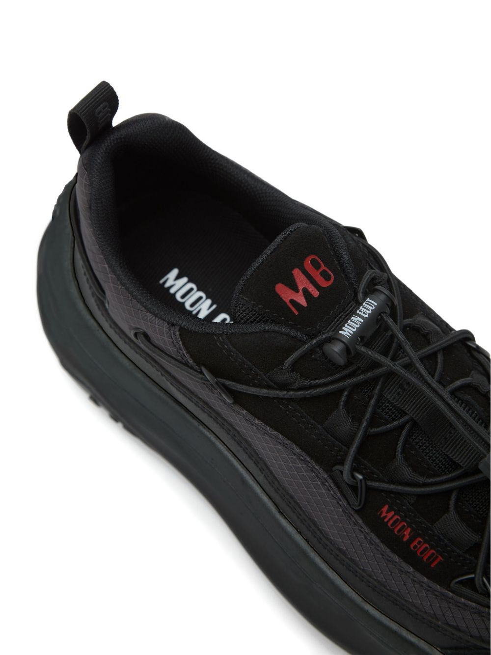 lace-up platform sneakers - 3