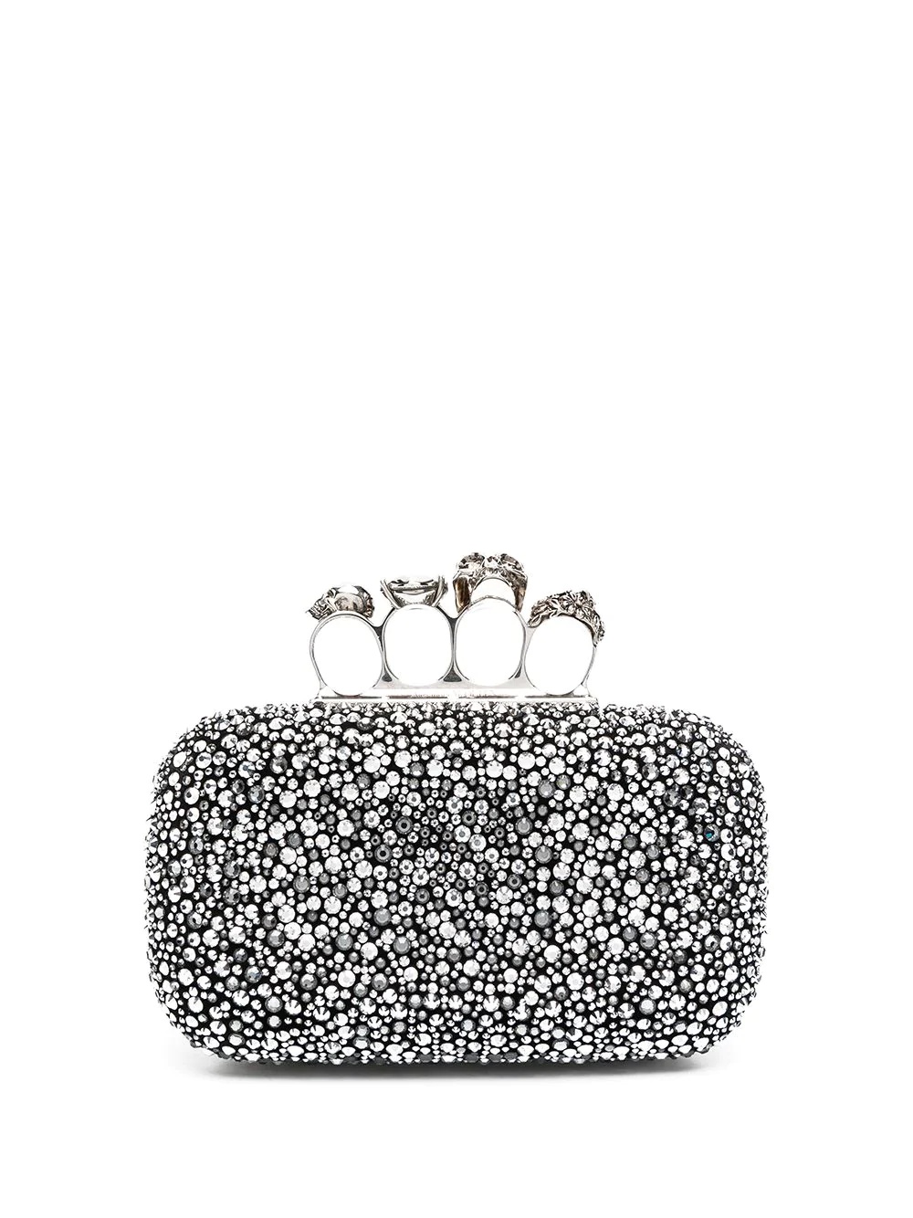 four-ring embellished clutch - 1