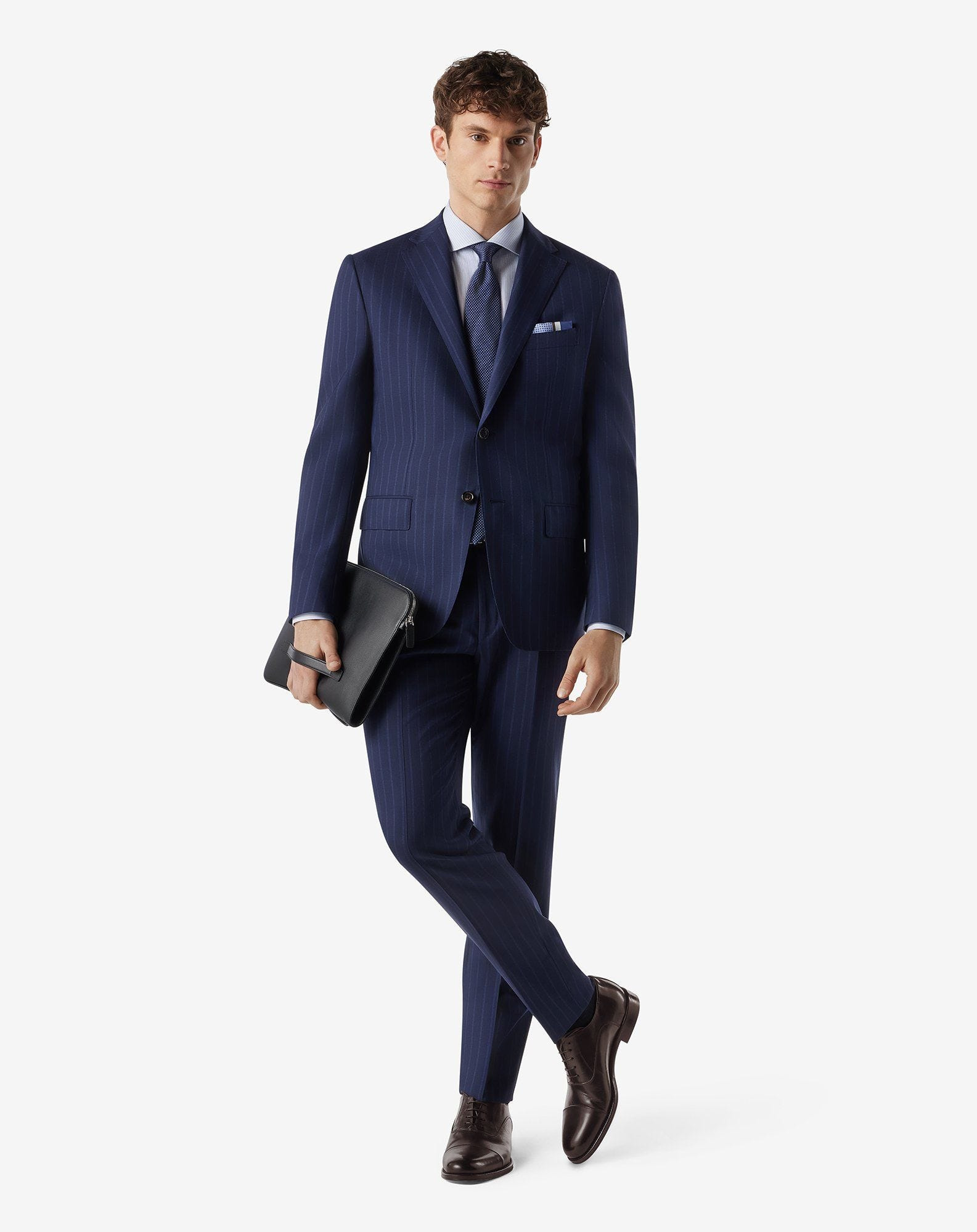 Blue pure wool suit - 2