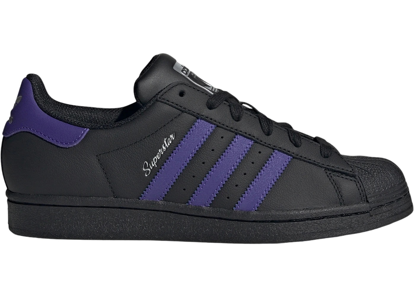 adidas Superstar Core Black Energy Ink Silver Metallic (Women's) - 1