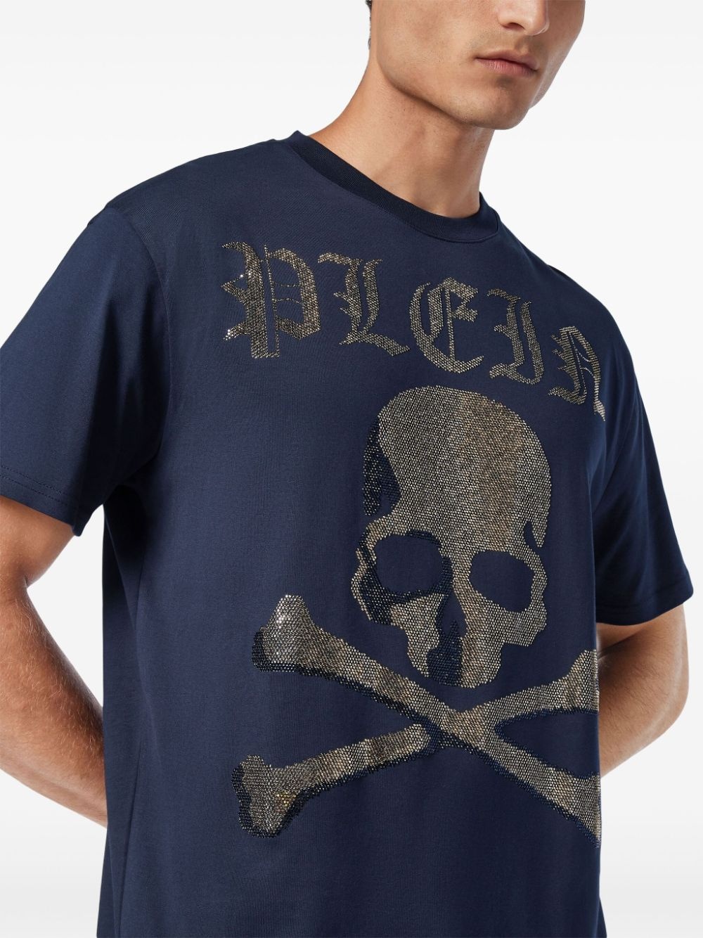 Strass Skull & Bones T-shirt - 4
