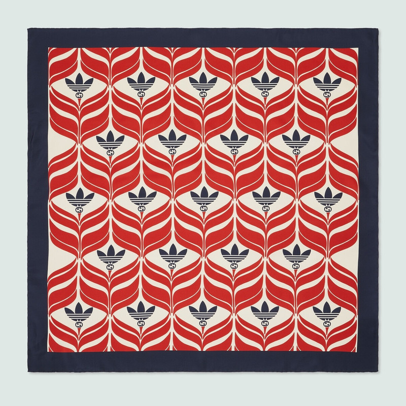 GUCCI adidas x Gucci silk scarf - 7160923G0016460 | REVERSIBLE