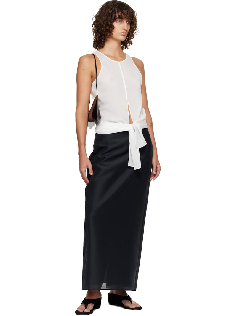 White Self-Tie Sleeveless Tank Top 5