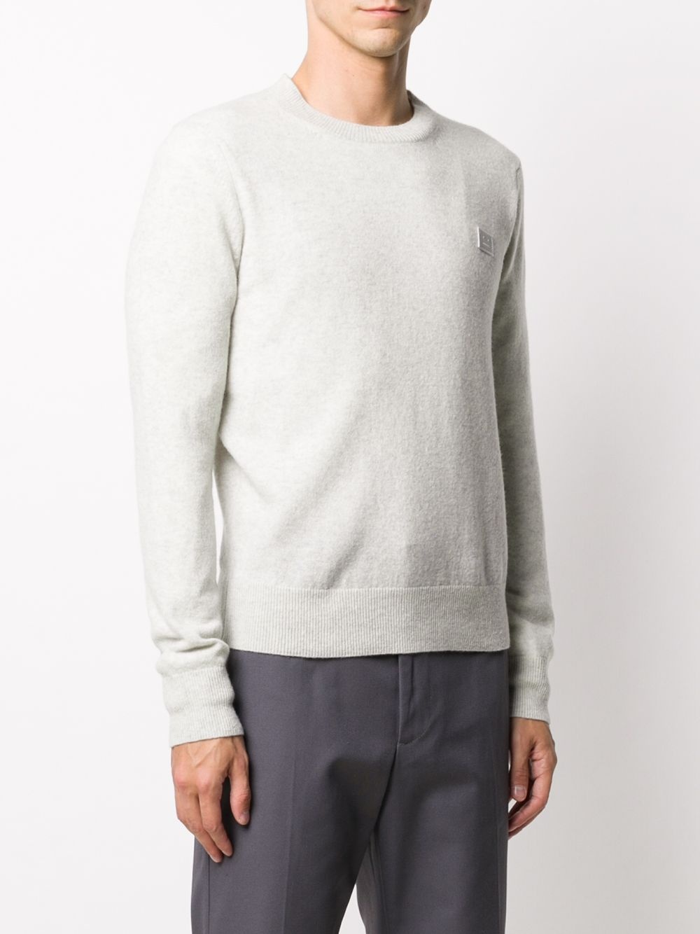 crew neck wool jumper - 4