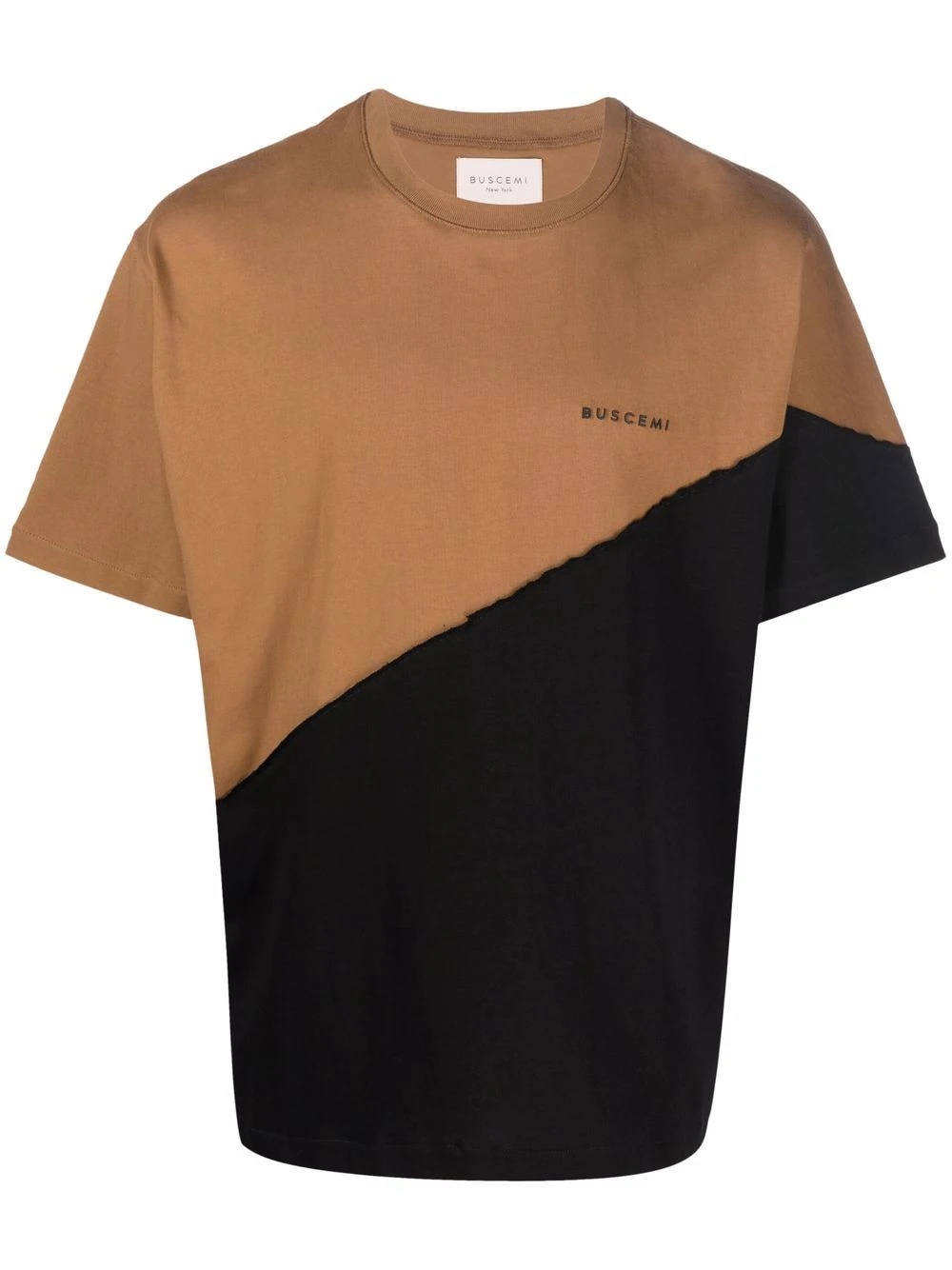 colour-block cotton T-shirt - 1