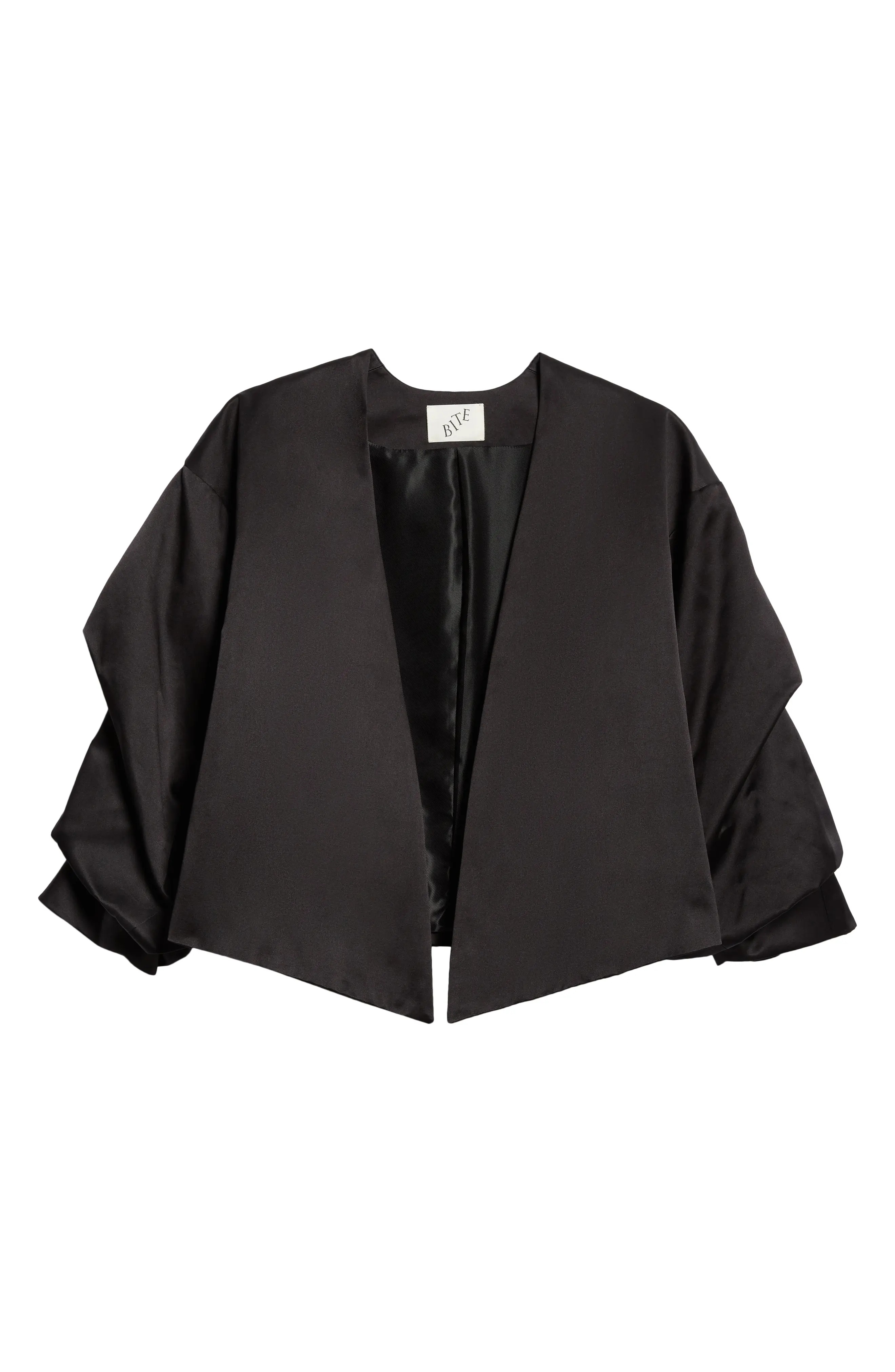 Crinkled Sleeve Organic Cotton & Organic Silk Jacket - 7