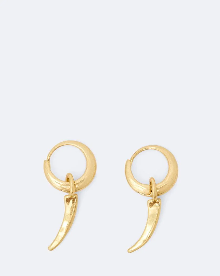 TALON PENDANT HUGGIE EARRINGS - 1