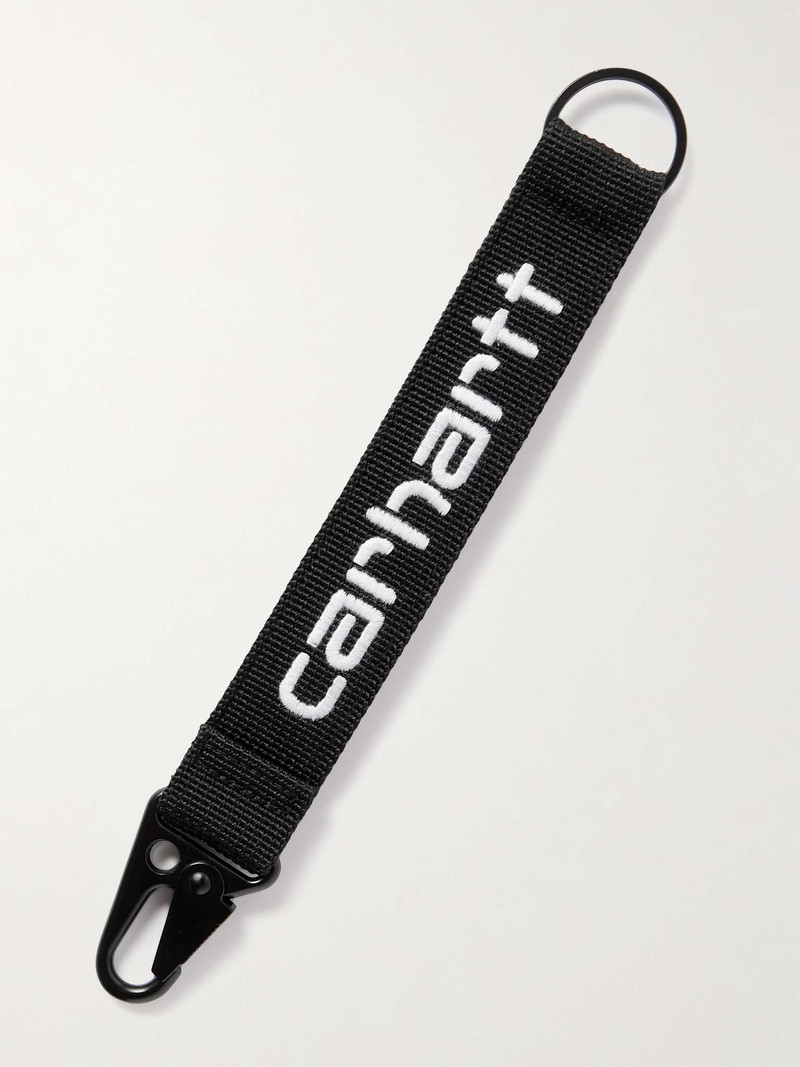 Carhartt Jaden Logo-Embroidered Grosgrain Key Fob outlook