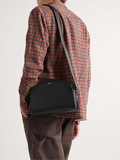 A.P.C. Demi-Lune Leather Messenger Bag outlook